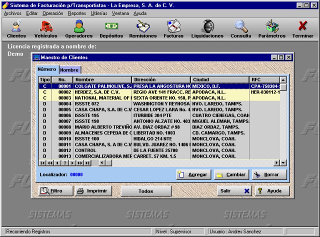 Archivo de Clientes